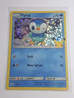 2021 McDonald's Pokemon 25th Anniversary Piplup #20 Hologram - Image 1