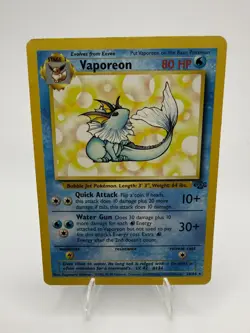 Vaporeon 28/64, Jungle Set, Pokemon TCG, WOTC Vintage 1999, Non Holo Rare - Image 1