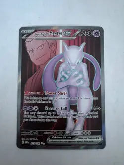Pokemon TCG Team Rocket's Mewtwo ex 213/182 Sv10 Destined Rivals Ultra Rare Holo - Image 1