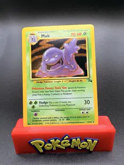 Pokemon TCG - Muk - 13/62 - Holo Unlimited - Fossil Unlimited [Near Mint] - Image 1