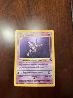 Pokemon TCG Haunter Fossil 6/62 Holo Unlimited Rare LP/NM Condition - Image 1