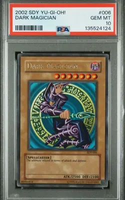 YUGIOH 2002 Dark Magician SDY-006 PSA 10 Original Ultra Rare Holo - Image 1