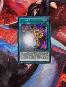 Yugioh! Pot of Prosperity MP22-EN037 Prismatic Secret Rare 1st Edition LP - Image 1