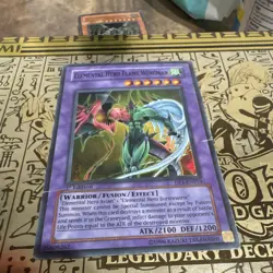 Konami Yu-Gi-Oh! Elemental Hero Flame Wingman DP1-EN010 1st Ed Fusion Effect - Image 1