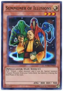 Yugioh! LP Summoner of Illusions - FUEN-EN038 - Super Rare - 1st Edition Lightly - Image 1