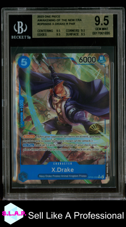 X.DRAKE R PAR 2023 ONE PIECE AWAKENING OF THE NEW ERA OP05055 BGS 9.5 - Image 1