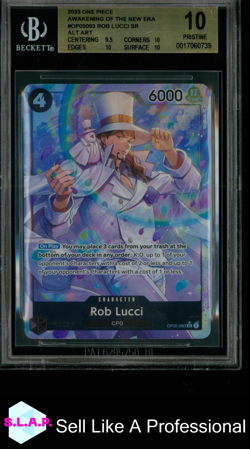 ROB LUCCI SR PAR 2023 ONE PIECE AWAKENING OF THE NEW ERA OP05093 BGS 10 - Image 1