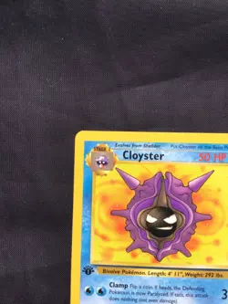 Pokemon Cards: Fossil 1st Edition Uncommon: Cloyster 32/62 - Image 2