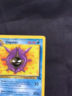 Pokemon Cards: Fossil 1st Edition Uncommon: Cloyster 32/62 - Image 3