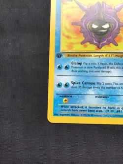 Pokemon Cards: Fossil 1st Edition Uncommon: Cloyster 32/62 - Image 5