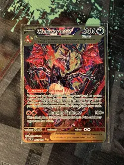 Charizard ex 234/091 Pokemon: Paldean Fates Special Illustration Fan Metal Card - Image 4
