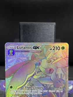 Pokemon Card Lurantis GX 150/149 Sun & Moon Base Secret Rainbow Rare LP - Image 2
