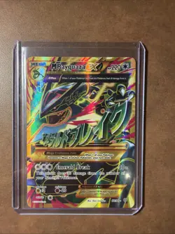 M Rayquaza EX Shiny Full Art Holo Card 98/98 XY-Ancient Origins LP-MP Condition - Image 1