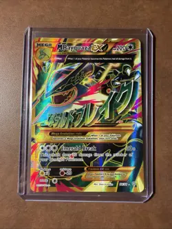 M Rayquaza EX Shiny Full Art Holo Card 98/98 XY-Ancient Origins LP-MP Condition - Image 2