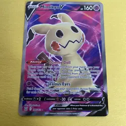 Mimikyu V (Full Art) 148/163 Ultra Rare Battle Styles Pokemon Card NM - Image 2
