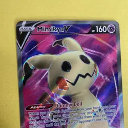 Mimikyu V (Full Art) 148/163 Ultra Rare Battle Styles Pokemon Card NM - Image 3
