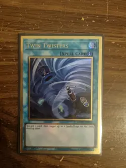 Twin Twisters MGED-EN043 Premium Gold Rare Yu-Gi-Oh Card 1st Edition New - Image 1