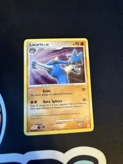 Lucario LV.30 3/11 Holo Promo Card DP Trainer Kit: Pokemon MP 2007 - Image 1