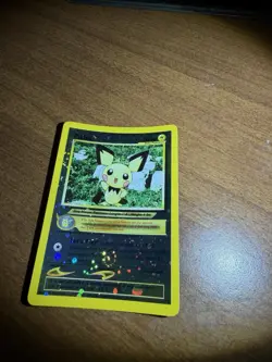 Pichu Reverse Holo Black Star Promo 35 WOTC Pokemon Card - LP+-NM *SWIRL* - Image 1