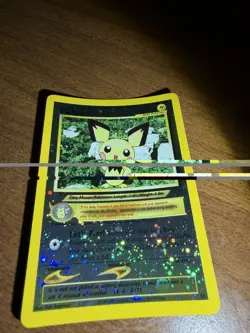 Pichu Reverse Holo Black Star Promo 35 WOTC Pokemon Card - LP+-NM *SWIRL* - Image 4