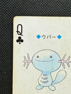 Pokemon Wooper Queen of Clubs Gold Deck Ho-oh Playing Card Poker Nintendo - Image 2