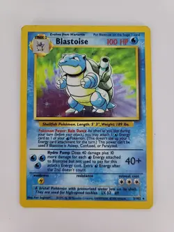Pokemon TCG Blastoise Holo Unlimited Rare Card Base Set 2/102 - Image 1