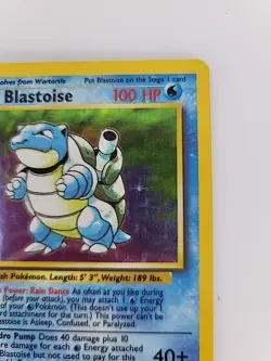 Pokemon TCG Blastoise Holo Unlimited Rare Card Base Set 2/102 - Image 5
