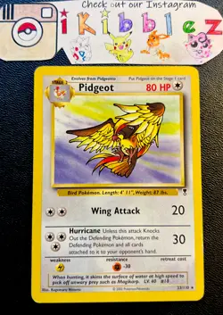 Pidgeot 33/110 MP Non Holo Rare Legendary Collection Pokemon Card. Fast Shipping - Image 1