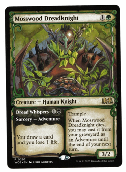 Magic the Gathering MTG Card: Mosswood Dreadknight Showcase #0292 WOE Rare! NM - Image 1
