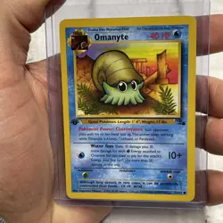 Omanyte 52/62 Fossil Set 1st Edition Pokemon TCG 1999 WoTC Vintage Vtg LP Card - Image 1