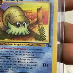 Omanyte 52/62 Fossil Set 1st Edition Pokemon TCG 1999 WoTC Vintage Vtg LP Card - Image 2