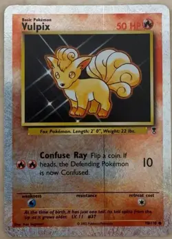 Pokemon Vulpix Legendary Collection Reverse Holo Card 98/110 Mint / Print Line - Image 1