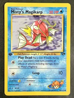 Misty's Magikarp 88/132 1st Edition Gym Challenge Vintage Pokemon TCG Card - Image 1