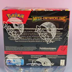 POKEMON MEGA ENTWICKLUNG 2025 GERMAN SEALED DISPLAY STAMPED PROMO CARD INCL - Image 3