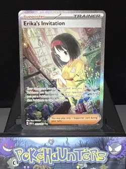 Pokemon Card Erika's Invitation 203/165 Scarlet & Violet 151 Holo Trainer NM - Image 1