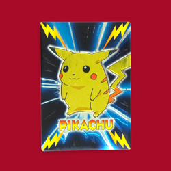 PIKACHU--JAPANESE MEIJI EMBOSSED PROMO FOIL POKEMON CARD - Image 1
