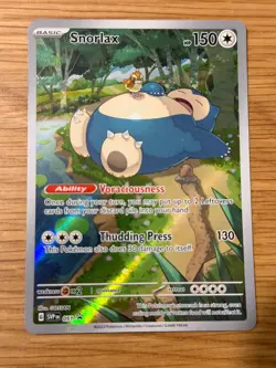 Pokemon TCG Snorlax Black Star Promo Card SVP051 151 NM Condition - Image 1