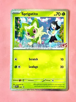 Sprigatito 191 Sv: Scarlet & Violet Promo Pokemon Card Holo - Image 1