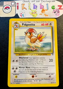 Pidgeotto 34/110 NM Non Holo Rare Legendary Collection Pokemon Card. Ships Fast! - Image 1
