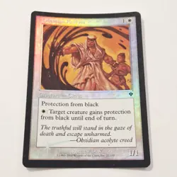 MTG Obsidian Acolyte Invasion FOIL Magic The Gathering Card 2000 - Image 2
