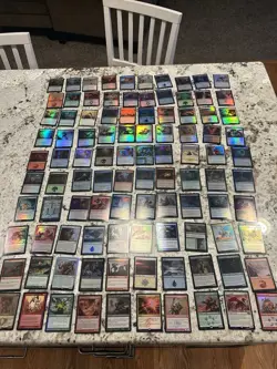 Mtg Foil Lot x100 - Magic The Gathering Foil Card Lot Mtg Foil Cards Lp - Image 1