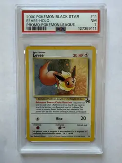 2000 Pokemon Black Star Promo Eevee 11/53 Wotc Holo PSA 7 Trading Card Game TCG - Image 1