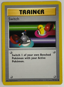 Switch 95/102 Base Set Shadowless Pokemon TCG Trainer Card 1999 - Image 1
