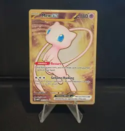 Pokemon: S&V 151 - Mew ex Gold Metal Card 205/165 - ERROR Hair Printed Into Card - Image 1