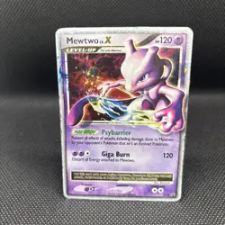 Mewtwo Lv. X - DP28 - Pokemon Diamond & Pearl Promo Ultra Rare Card DMG - Image 2