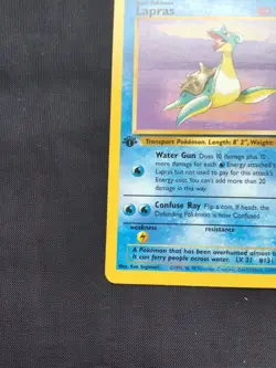 Pokemon Cards: Fossil 1st Edition Rare: Lapras 25/62 - Image 5