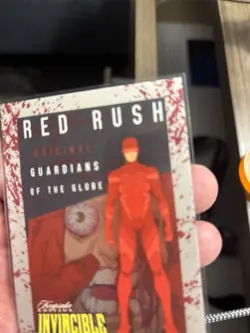 SDCC 2025 Invincible RED RUSH Blood Splatter Promo Card LIMITED To 100 RARE! NM+ - Image 5