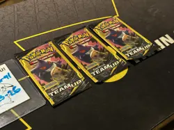 Sun Moon Team Up Tag Team 3-Card Booster Packs New - Image 4