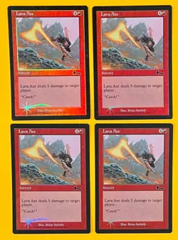 MTG LAVA AXE (Foil) (x4) Urza's Legacy (OldManMTG 012-501) - Image 1