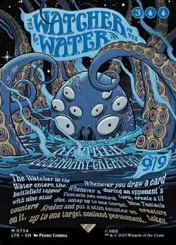 Mint/Near-Mint, English - 1 x MTG The Watcher in the Water - Borderless Poster T - Image 1